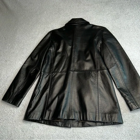 Jacqueline Ferrar Black Leather Jacket - Picture 11 of 12